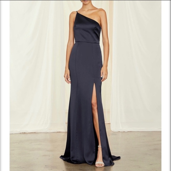 Amsale Kaia Navy - Size 10 - Worn Once - Picture 2 of 3